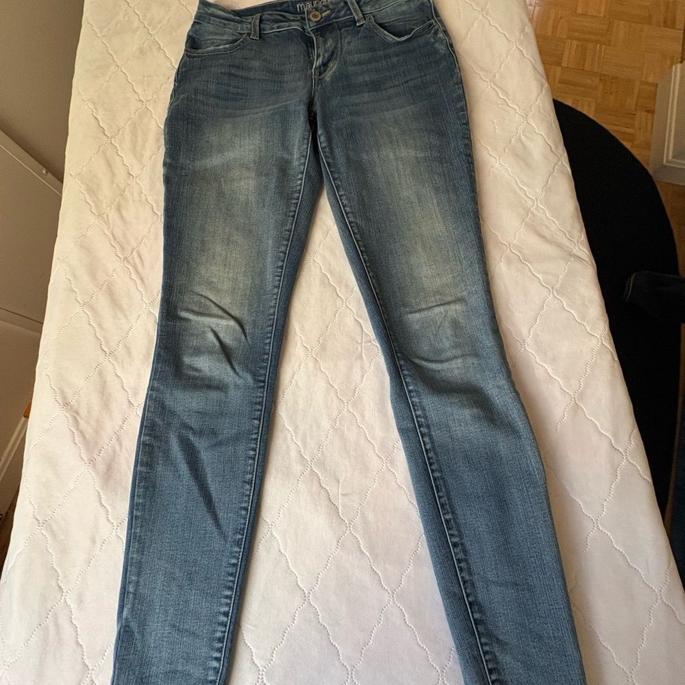Maurices Blue Skinny Jeans